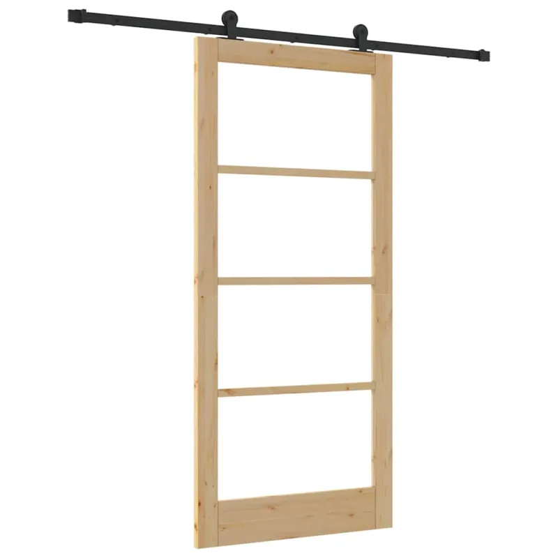 Slankios durys ORKDAL Natūrali ir juoda 93 x 202 cm