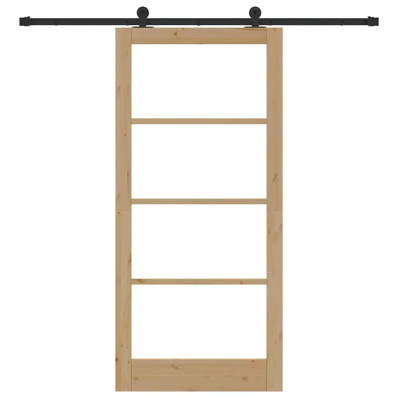 Slankios durys ORKDAL Natūrali ir juoda 93 x 202 cm