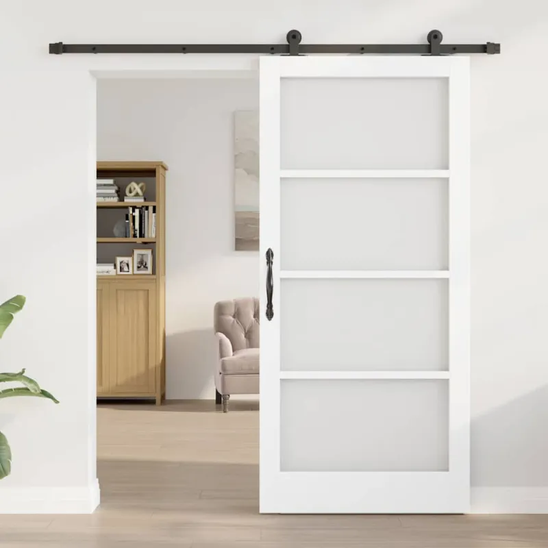 Slankios durys ORKDAL Balta ir juoda 93 x 202 cm