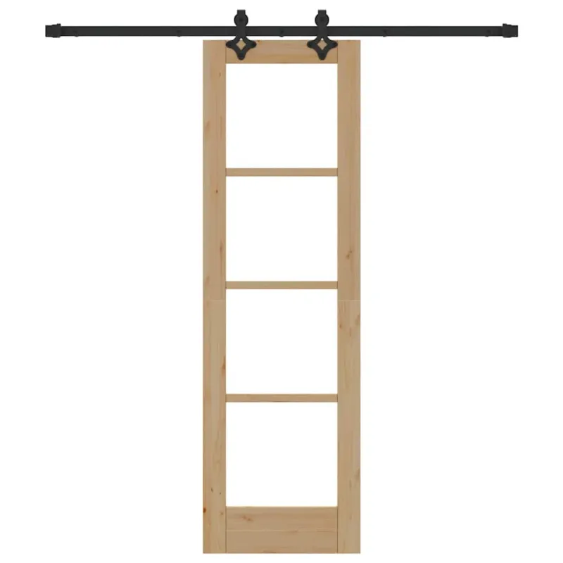 Slankios durys ORKDAL Natūrali ir juoda 61 x 198,5 cm