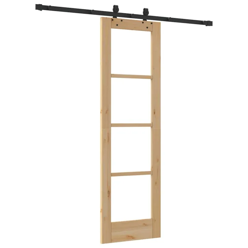 Slankios durys ORKDAL Natūrali ir juoda 61 x 198,5 cm