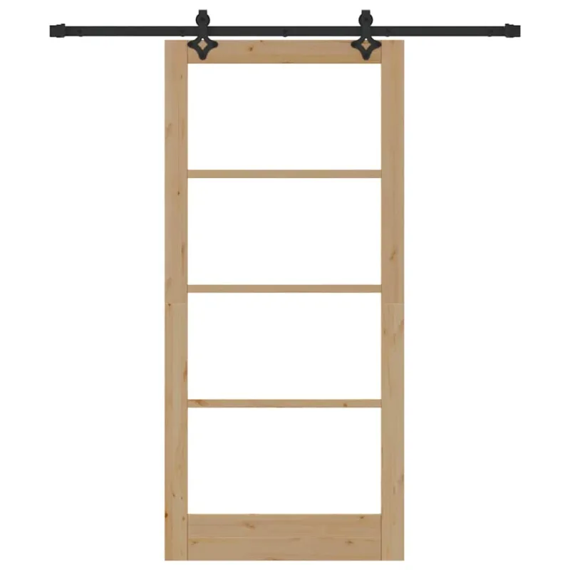 Slankios durys ORKDAL Natūrali ir juoda 93 x 202 cm