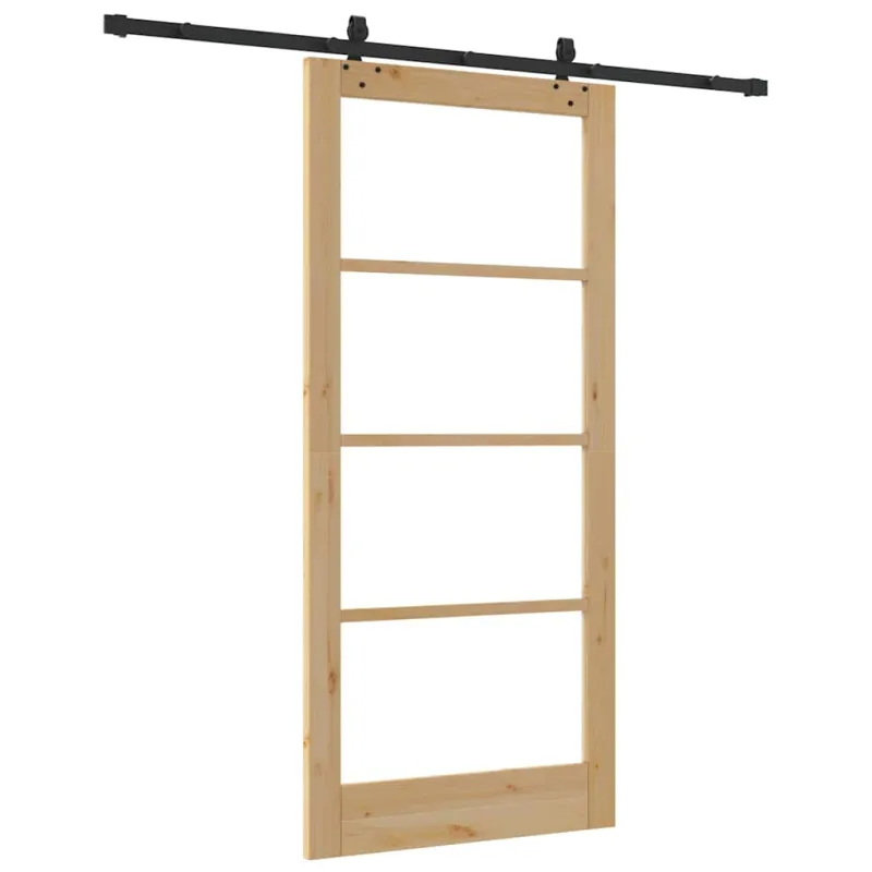 Slankios durys ORKDAL Natūrali ir juoda 93 x 202 cm
