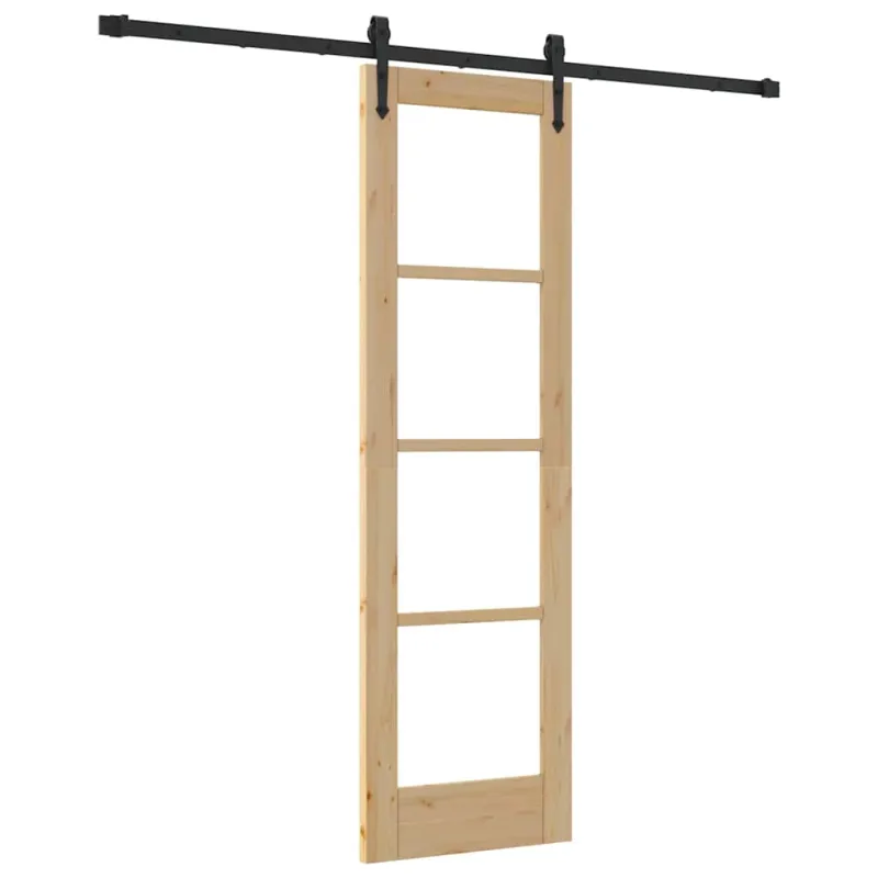 Slankios durys Natūrali ir juoda 61 x 198,5 cm