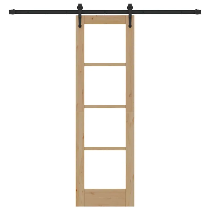 Slankios durys Natūrali ir juoda 61 x 198,5 cm