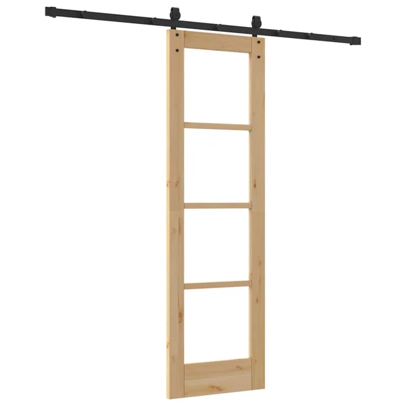 Slankios durys Natūrali ir juoda 61 x 198,5 cm