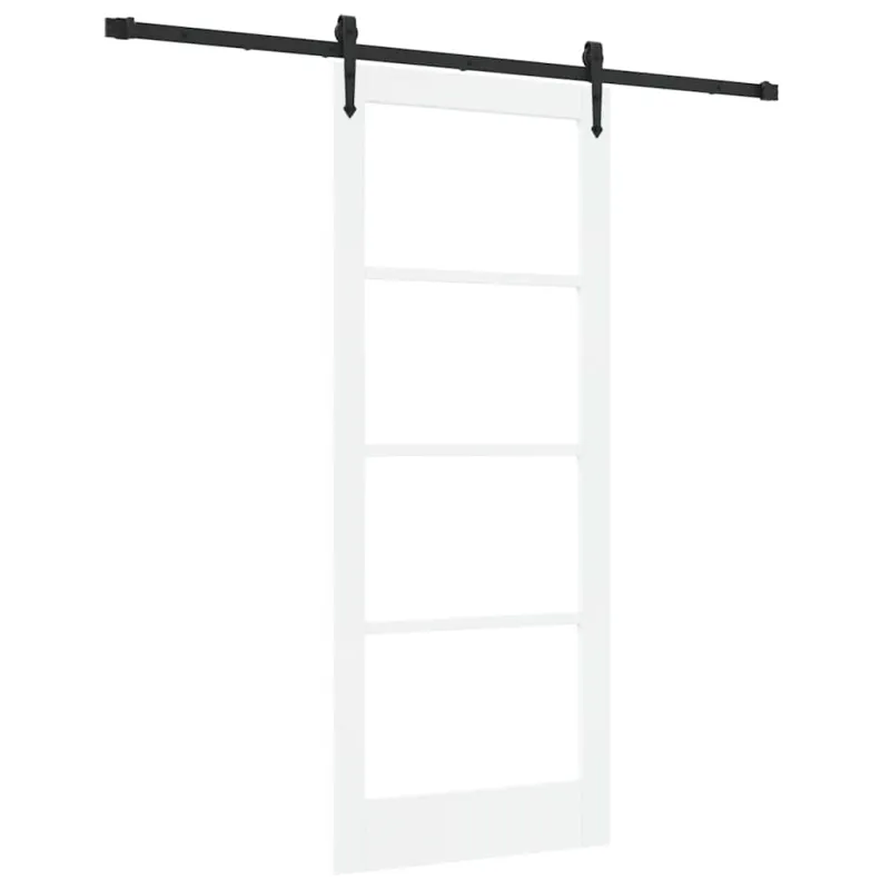 Slankios durys Balta ir juoda 83 x 202 cm