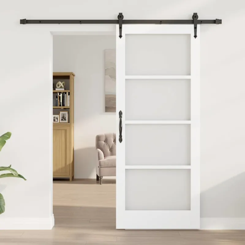 Slankios durys Balta ir juoda 83 x 202 cm