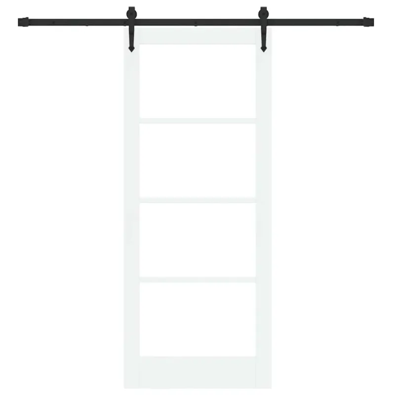 Slankios durys Balta ir juoda 83 x 202 cm