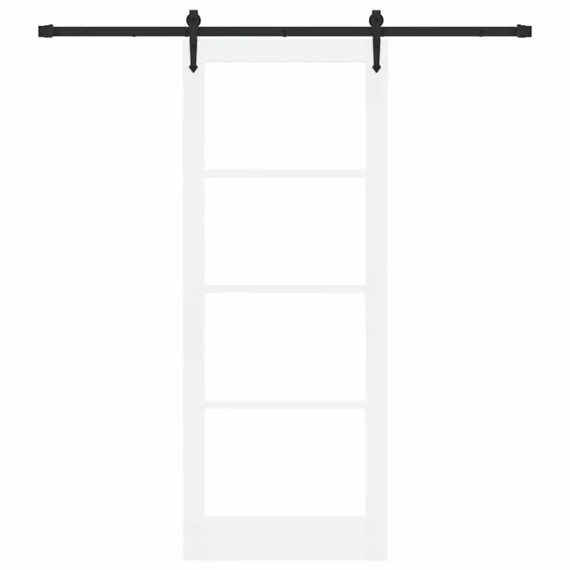 Slankios durys Balta ir juoda 83 x 211 cm