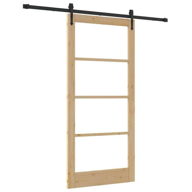 Slankios durys Natūrali ir juoda 93 x 202 cm