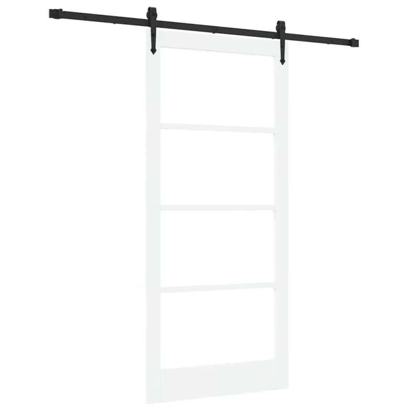 Slankios durys Balta ir juoda 93 x 202 cm