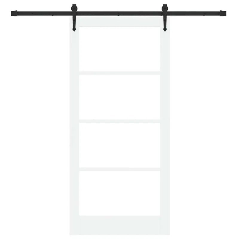 Slankios durys Balta ir juoda 93 x 202 cm