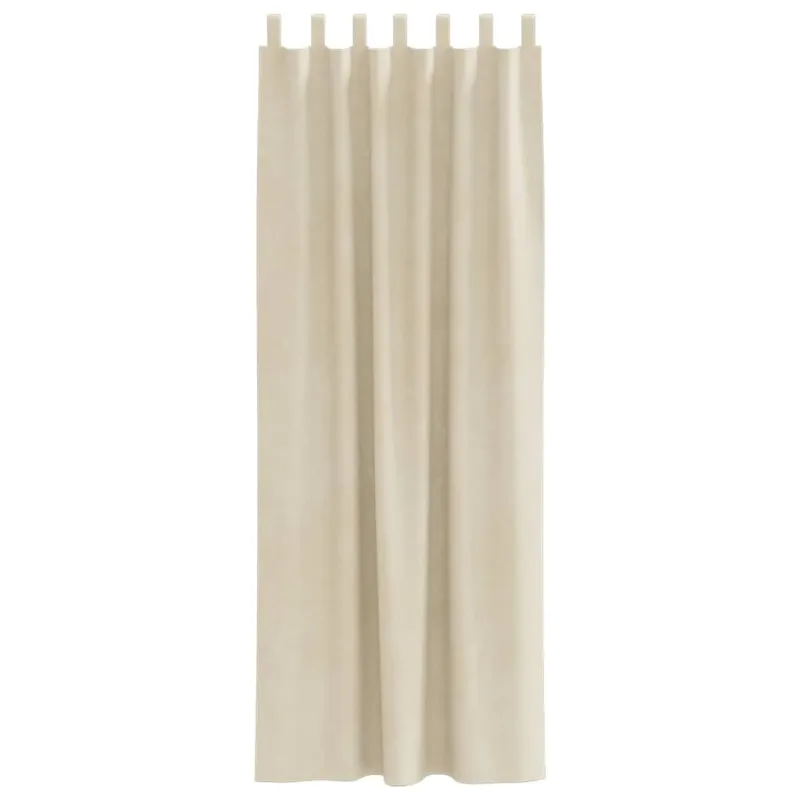 Užtemdymo užuolaidos 2 pcs Kreminė 140 x 225 cm Aksomas