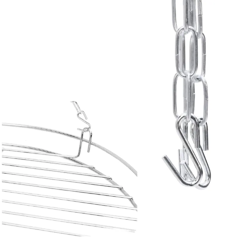 Laužavietės trikojis 2 pcs Juoda Plienas