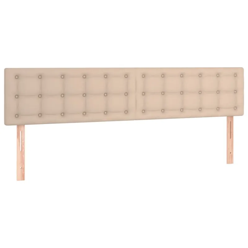 Galvūgalis su LED, kapučino spalvos, 180x5x78/88cm