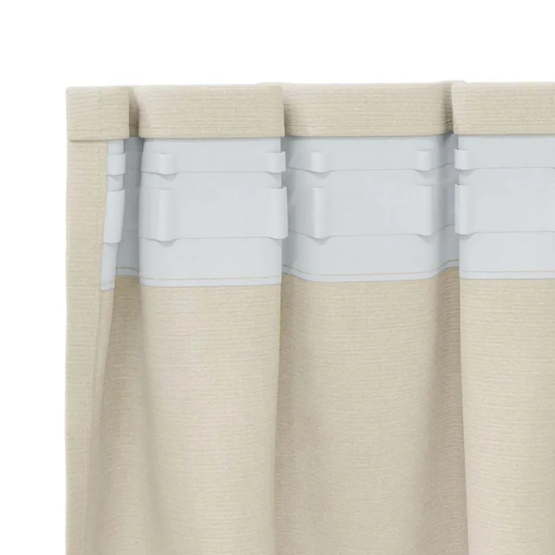 Užtemdymo užuolaidos 2 pcs Kreminė 140 x 225 cm Aksomas