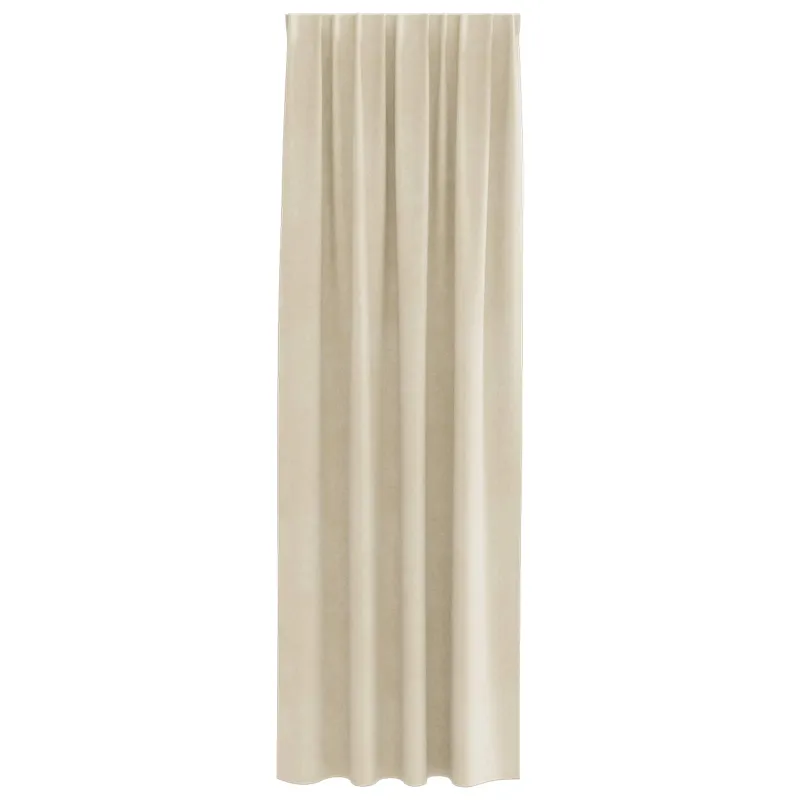 Užtemdymo užuolaidos 2 pcs Kreminė 140 x 260 cm Aksomas