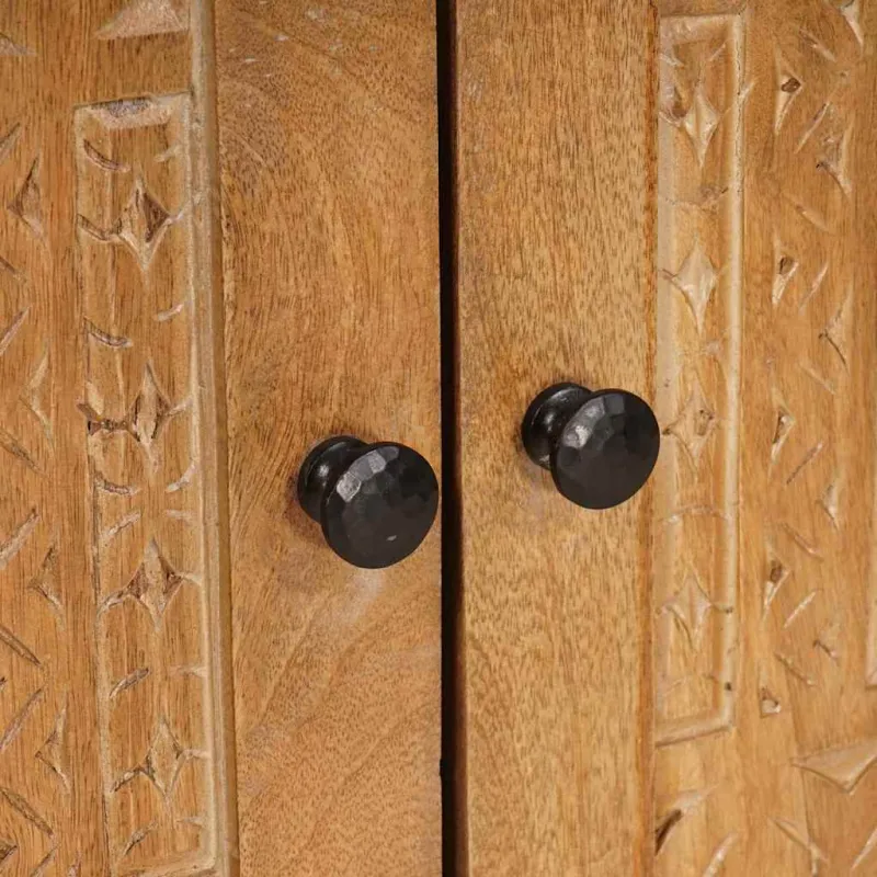 Vonios baldų rinkinys su stalčių 5 pcs Ruda Apdirbta mediena