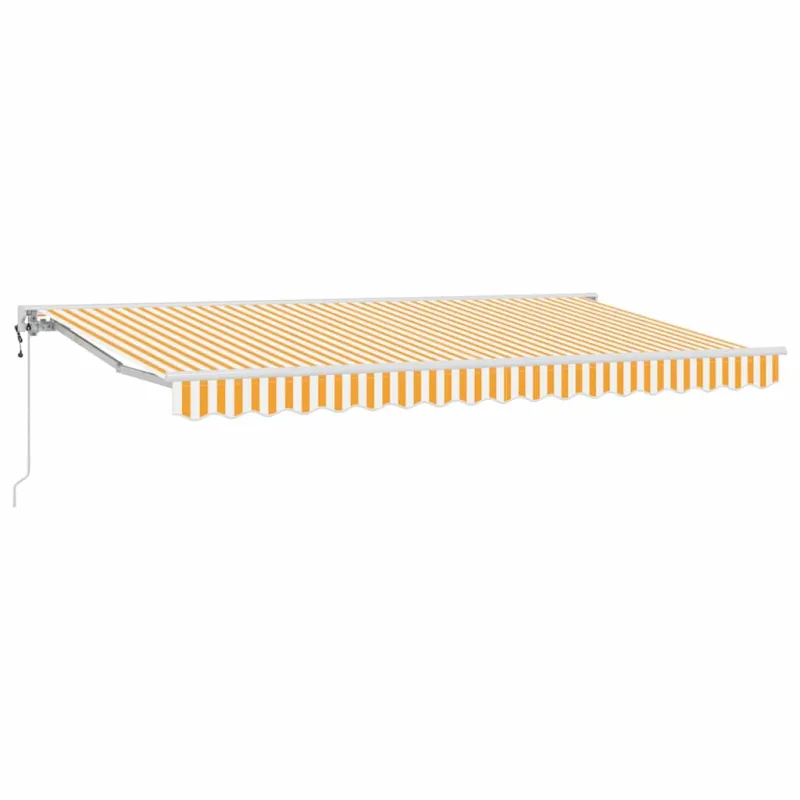 Markizės rėmas Geltona ir balta 350 x 200 cm