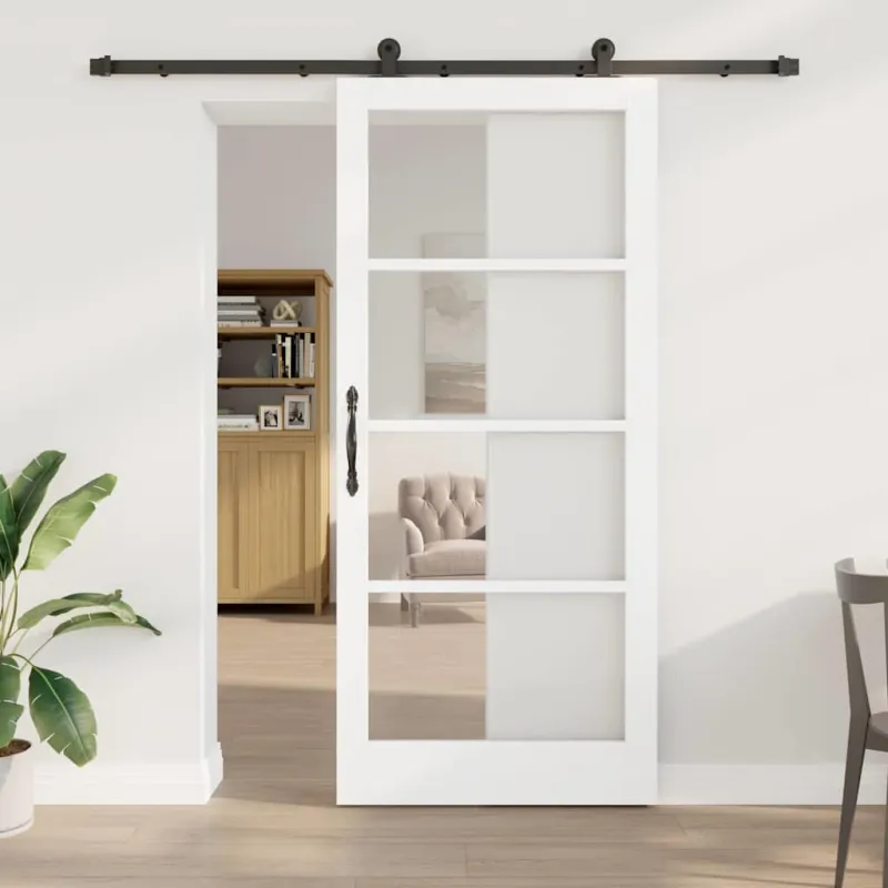 Slankios durys ORKDAL Balta ir juoda 93 x 211 cm