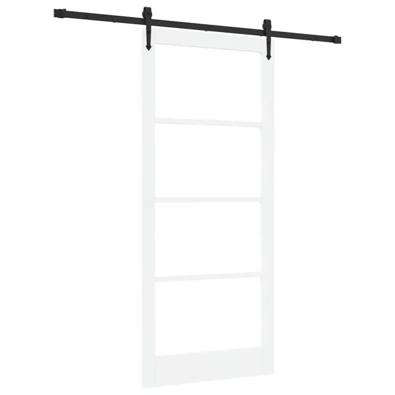 Slankios durys Balta ir juoda 93 x 211 cm