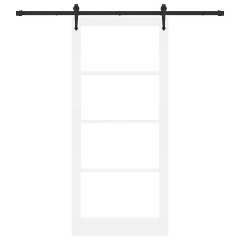Slankios durys Balta ir juoda 93 x 211 cm