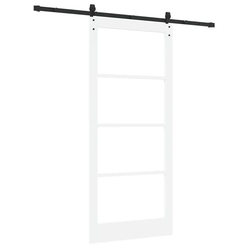 Slankios durys Balta ir juoda 93 x 211 cm