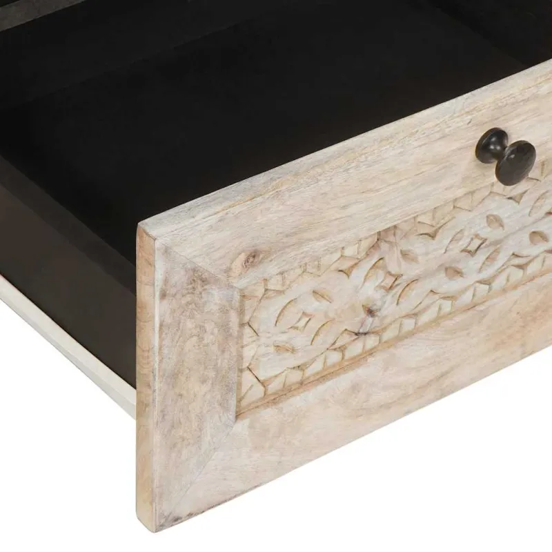 TV vienetai su stalčių Balta 105 x 33 x 46 cm Apdirbta mediena