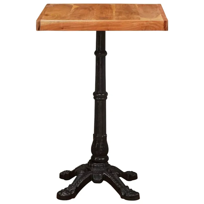 Bistro stalas Ruda 50 x 50 x 76 cm Kietos akacijos mediena