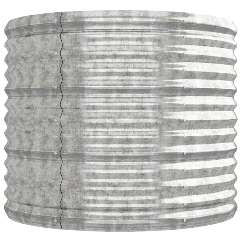 Aukštas sodo lovelis, sidabrinis, 224x80x68cm, cinkuotas plienas