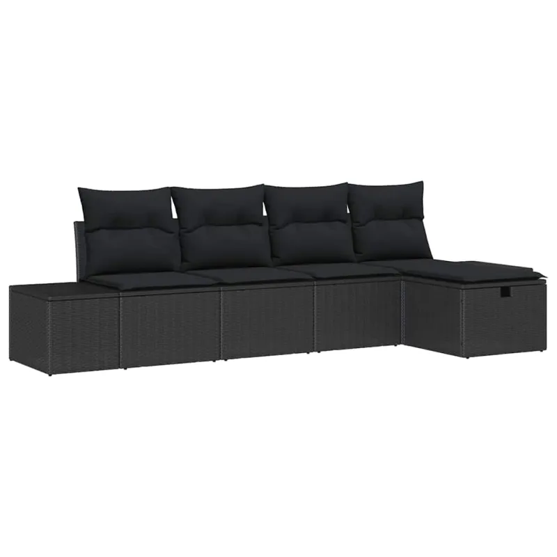 Sofos komplektas su pagalve 6 pcs poliratanas