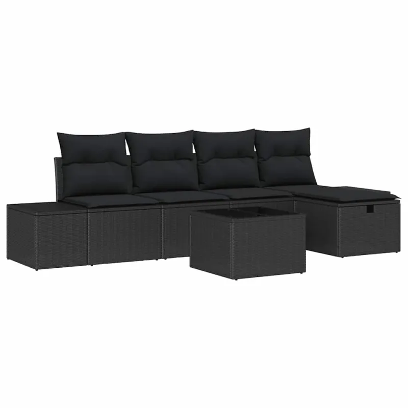 Sofos komplektas su pagalve 5 pcs poliratanas