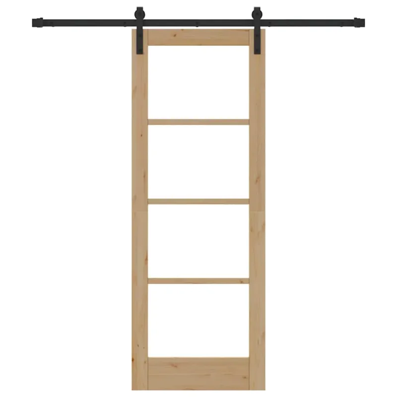 Slankios durys ORKDAL Natūrali ir juoda 73,5 x 198,5 cm