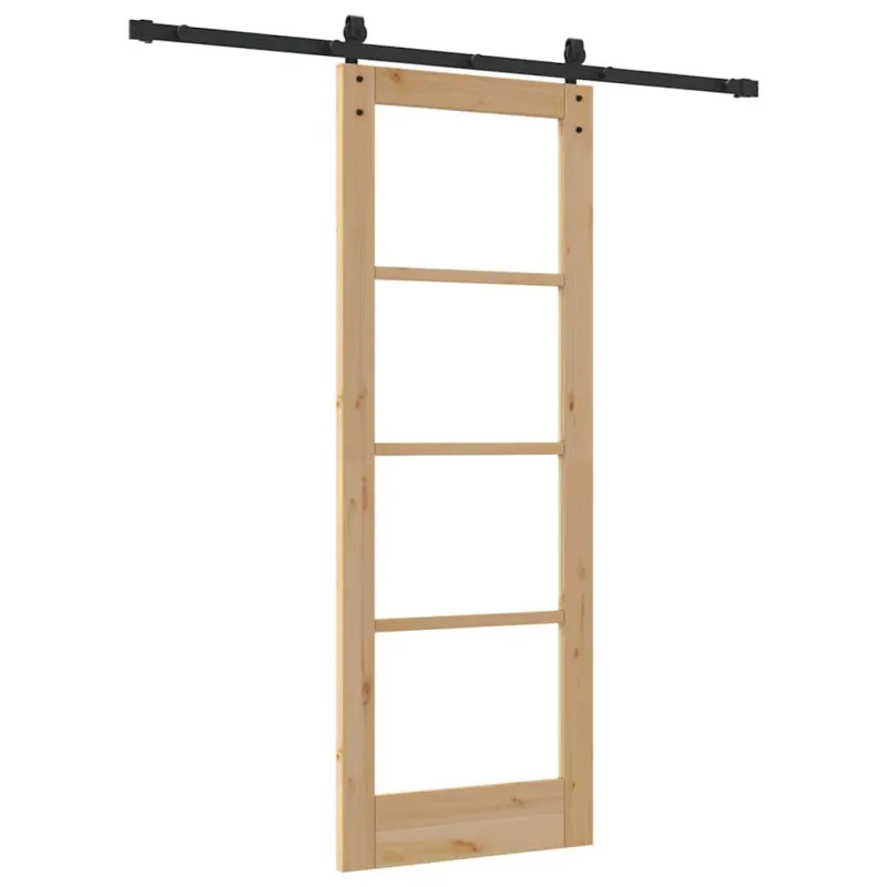 Slankios durys ORKDAL Natūrali ir juoda 73,5 x 198,5 cm