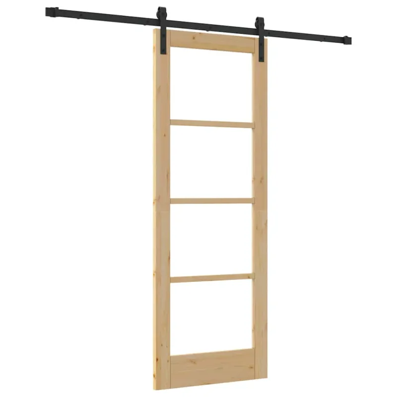 Slankios durys ORKDAL Natūrali ir juoda 73,5 x 198,5 cm