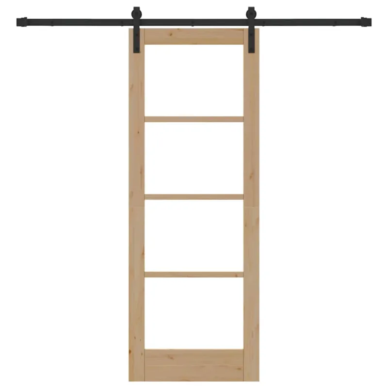 Slankios durys ORKDAL Natūrali ir juoda 73,5 x 198,5 cm