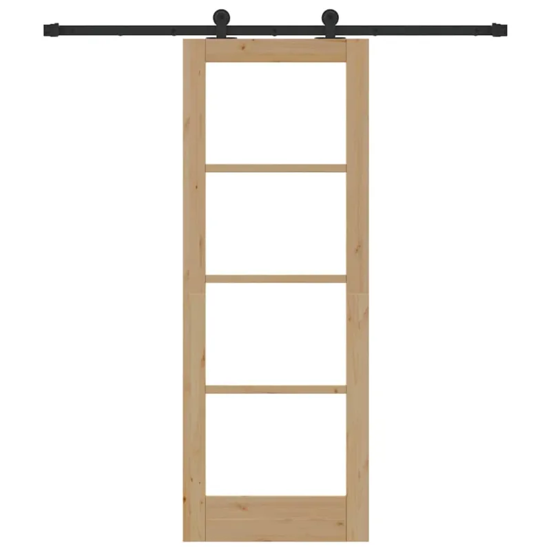 Slankios durys ORKDAL Natūrali ir juoda 73,5 x 198,5 cm