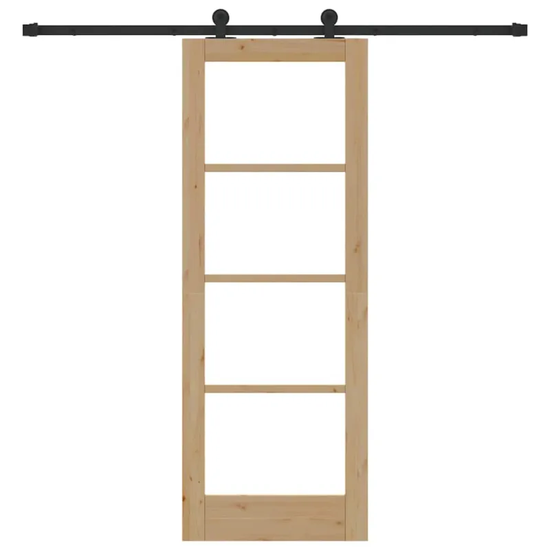 Slankios durys ORKDAL Natūrali ir juoda 73,5 x 198,5 cm