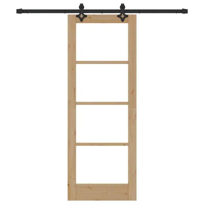 Slankios durys ORKDAL Natūrali ir juoda 73,5 x 198,5 cm