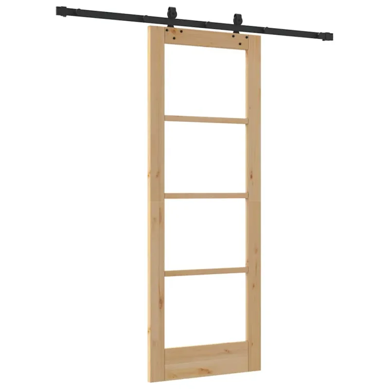 Slankios durys ORKDAL Natūrali ir juoda 73,5 x 198,5 cm