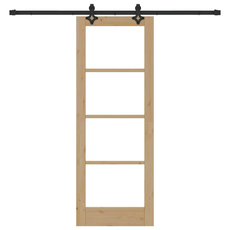 Slankios durys ORKDAL Natūrali ir juoda 73,5 x 198,5 cm