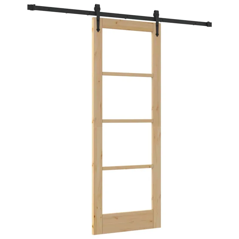 Slankios durys Natūrali ir juoda 73,5 x 198,5 cm