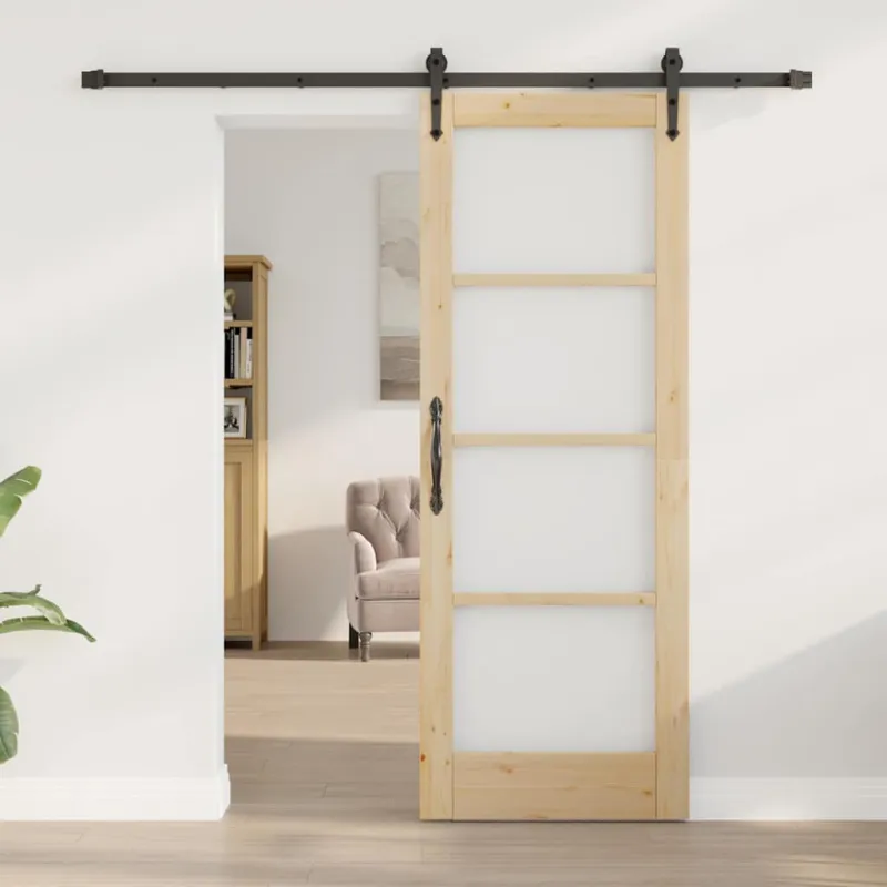 Slankios durys Natūrali ir juoda 73,5 x 198,5 cm