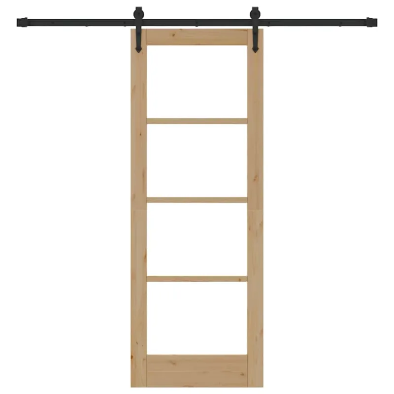 Slankios durys Natūrali ir juoda 73,5 x 198,5 cm