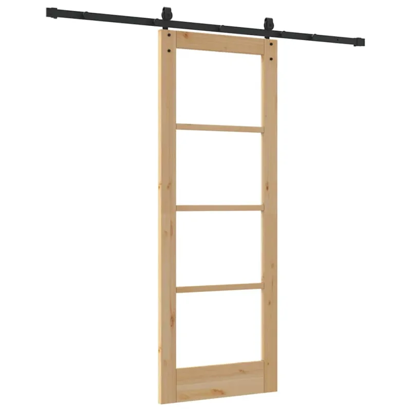 Slankios durys Natūrali ir juoda 73,5 x 198,5 cm