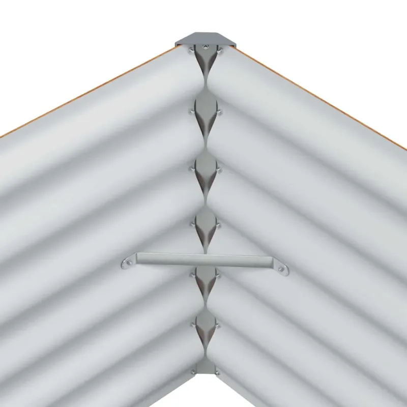 Paaukštinta sodo lova 98 x 50 x 36 cm Cinkuota plienas