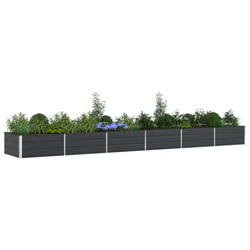 Lovelis Antracitas 580 x 100 x 45 cm Cinkuota plienas
