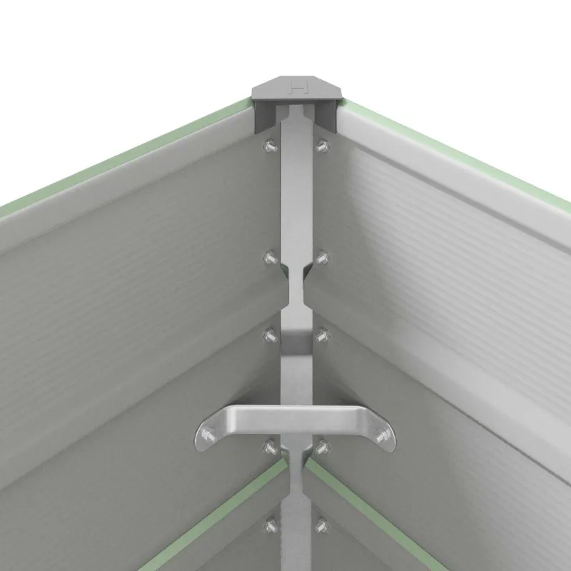 Lovelis Pastelinė žalia 580 x 100 x 45 cm Cinkuota plienas