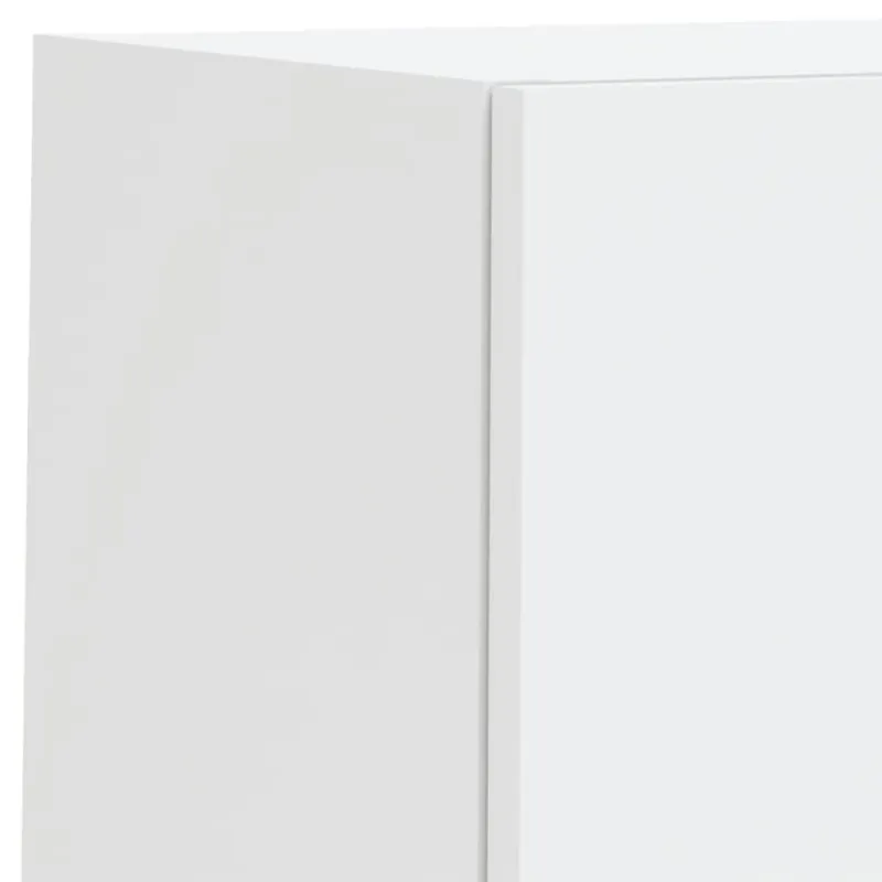 TV spintelės su LED lemputėmis, 2vnt., baltos, 30,5x30x60cm